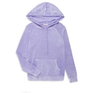 Minnie Rose Lilac Distressed Hoodie